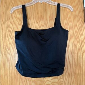 Black Shimmer Tank Top